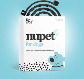 Produktbild von Dr. SAM nupet Halsband für Hunde mit Geraniol in Schwarz