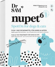 Dr. SAM Nupet6 Floh- und Zeckenschutz Spot-on mit Citronellal für Hunde und Katzen 6 Pipetten – Bild 1 von 3