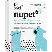 Produktbild von Dr. SAM Nupet6 Floh- und Zeckenschutz Spot-on mit Citronellal für Hunde und Katzen 6 Pipetten