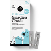 Produktbild von Dr. SAM Pawcheck Giardien Antigen Selbsttest für Hunde und Katzen 2er Set