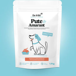 Produktbild von Dr. Sam Premium Trockenfutter Pute & Amarant für Hunde getreidefrei 1,8 kg - 1,8 kg
