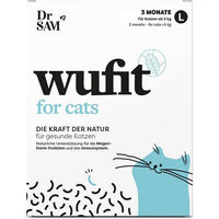 Produktbild von Dr. SAM wufit Cat Ergänzungsfuttermittel Tabletten zur Unterstützung von Magen-Darm und Immunsystem für Katzen aller Altersstufen 6 Stück