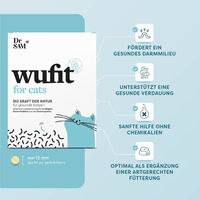 Produktbild von Dr. SAM wufit Cat Tabletten Ergänzungsfuttermittel zur Unterstützung der Magen-Darm-Funktion für Katzen - 2 Stk.