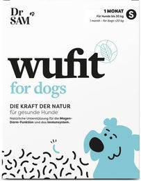 Dr. SAM wufit Dog Tabletten zur Unterstützung der Magen-Darm-Funktion für Hunde bis 20kg 1-Monatsanwendung – Bild 1 von 11