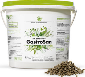 Produktbild von Dr. Schaette GastroSan Ergänzungsfutter zur Unterstützung der Magen-Darm-Verdauung
