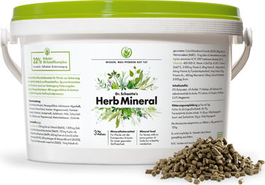 Produktbild von Dr. Schaette Herb Mineral Pellets Mineralfutter und Nahrungsergänzung für alle Altersstufen