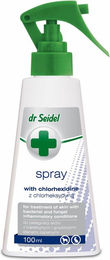 Produktbild von DR SEIDEL Chlorhexidin-Spray zur Behandlung von bakteriellen und pilzlichen Hautentzündungen 100ml