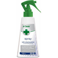 Produktbild von DR SEIDEL Chlorhexidin-Spray zur Behandlung von bakteriellen und pilzlichen Hautentzündungen 100ml