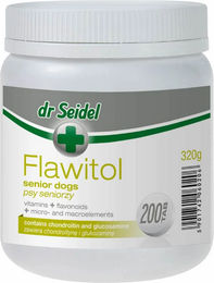 Produktbild von DR SEIDEL Flawitol Gelenk-Supplement für Senioren Hunde mit Chondroitin und Glucosamin 320 Tabletten