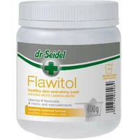 Produktbild von DR SEIDEL Flawitol Nahrungsergänzung für Hunde zur Unterstützung von Haut und Fell 400g
