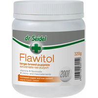 Produktbild von DR SEIDEL Flawitol Vitamine für Welpen großer Rassen zur Unterstützung von Immunsystem, Gelenken und Knochen 200 Tabletten