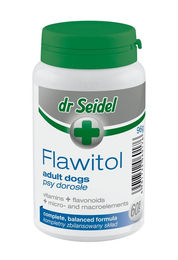 Produktbild von DR SEIDEL Flawitol Vitamine Nahrungsergänzung für erwachsene Hunde 60 Tabletten