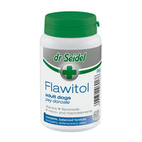 Produktbild von DR SEIDEL Flawitol Vitamine Nahrungsergänzung für erwachsene Hunde 60 Tabletten