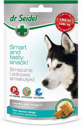 Produktbild von DR SEIDEL Funktionssnack Leckerlis für Senior Hunde mit Rind und Fisch 90 g