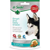 Produktbild von DR SEIDEL Funktionssnack Leckerlis für Senior Hunde mit Rind und Fisch 90 g