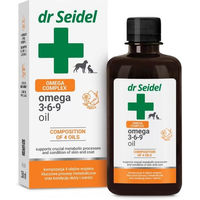 Produktbild von DR SEIDEL Omega 3-6-9 Lachsöl als Nahrungsergänzung für Hunde und Katzen zur Unterstützung von Haut, Fell und Immunsystem 250ml