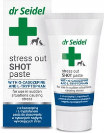 Produktbild von DR SEIDEL Stress out SHOT Beruhigungspaste für Hunde und Katzen mit Vitaminen 30g