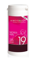 Dr. Weyrauch Nr. 19 Mordskerl Ergänzungsfuttermittel für Hunde mit Kapseln zur Unterstützung von Haut & Fell – Bild 1 von 3