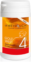 Produktbild von Dr. Weyrauch Nr. 4 Goldwert Nahrungsergänzung für Hunde zur Unterstützung von Haut, Fell und Verdauung