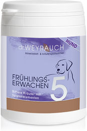 Dr. Weyrauch Nr. 5 Frühlingserwachen Nahrungsergänzung für erwachsene Hunde mit Vitaminen zur Unterstützung von Leber und Magen-Darm-Trakt 140 Kapseln – Bild 1 von 3