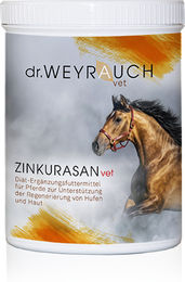 Produktbild von Dr. Weyrauch Zinkurasan vet Nahrungsergänzung für Pferde zur Unterstützung von Haut, Fell und Stoffwechsel