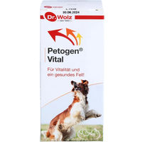 Produktbild von Dr. Wolz Petogen Vital flüssig veterinär Nahrungsergänzung für Haut Fell und Verdauung 250 ml