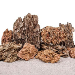 Drachenstein Naturstein für Aquarien Braun Aquascaping Dekoration für Fische - 1 Stk. – Bild 1 von 12