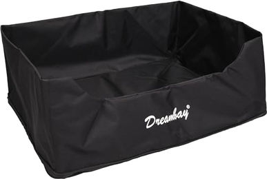 Produktbild von Dreambay Flamingo Hülle für Korb Rechteck Schwarz 80x67x22cm aus Stoff