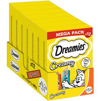 Produktbild von Dreamies Creamy Katzen-Leckerli Huhn & Lachs Multipack 7 x 12 x 10g für alle Altersstufen