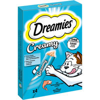 Produktbild von Dreamies Creamy Katzenleckerli mit Lachs Multipack 44x10g