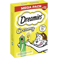 Produktbild von DREAMIES Creamy Katzenleckerlis Huhn und Lachs für erwachsene Katzen 12 x 10g - 84 x 10 g