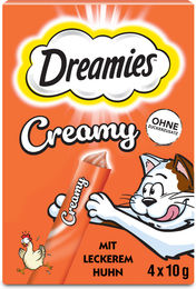 Dreamies Creamy Snack Huhn Kitten Leckerli 40 g - 4 x 10 g – Bild 1 von 6