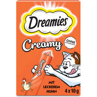 Produktbild von Dreamies Creamy Snack Huhn Kitten Leckerli 40 g - 4 x 10 g