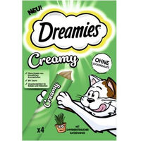 Produktbild von Dreamies Creamy Snack Huhn mit Katzenminze für erwachsene Katzen 11x44 g