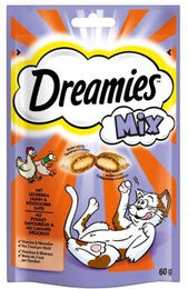 Dreamies Katzen Leckerli Huhn und Ente 6x60g - 6 x 60 g – Bild 1 von 2