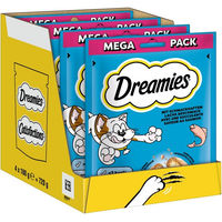 Produktbild von Dreamies Katzen-Leckerli Lachs für Kitten 4 x 180g