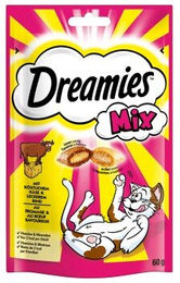 Dreamies Katzen Leckerli Mix Käse und Rind 6x60g - 6 x 60 g – Bild 1 von 2