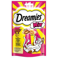 Produktbild von Dreamies Katzen Leckerli Mix Käse und Rind 6x60g - 6 x 60 g