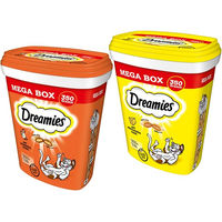 Produktbild von Dreamies Katzen Leckerli Tub 2x350g für alle Altersstufen - 2 x 350 g