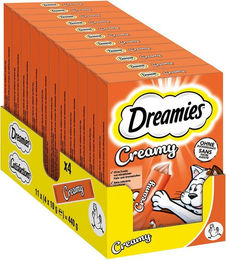 Dreamies Katzen Leckerlis Creme Schleck-Snack Huhn für erwachsene Katzen 440 g – Bild 1 von 5