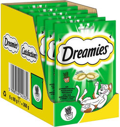 Produktbild von DREAMIES Katzen-Leckerlis mit Katzenminze Geschmack 6x60g - 6 x 60 g