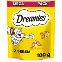 Produktbild von Dreamies Katzenleckerli mit Käse für erwachsene Katzen 180g - 2 x 180 g