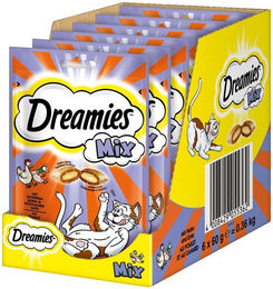 Produktbild von Dreamies Katzensnack Mix Huhn und Ente 6x60g
