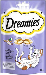 DREAMIES Katzensnacks Ente 6x60g Leckerlis für alle Altersstufen - 6 x 60 g – Bild 1 von 6