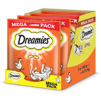 Produktbild von Dreamies Katzensnacks Huhn Leckerli für erwachsene Katzen 4 x 180 g - 4 x 180 g