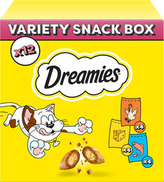 Dreamies Katzensnacks Mixbox mit Huhn und Lachs 12 x 60g - 12 x 60 g – Bild 1 von 10