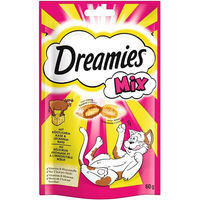 Produktbild von Dreamies Katzensnacks Rind und Käse für alle Altersstufen 6 x 60g