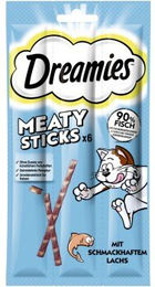 Dreamies Meaty Sticks Katzen Snack Adult Lachs 14x30 g – Bild 1 von 2