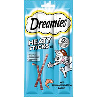 Produktbild von Dreamies Meaty Sticks Lachs Katzen Leckerli für erwachsene Katzen 30 g - 6 x 5 g