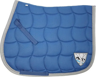 Produktbild von Dressur Schabracke ELONEO York Neo Blau aus Baumwolle für Vollblut